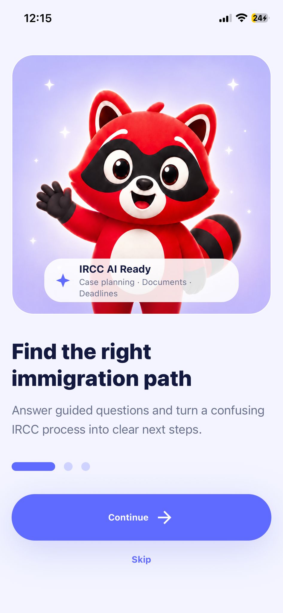 App Lawyer onboarding screen 1