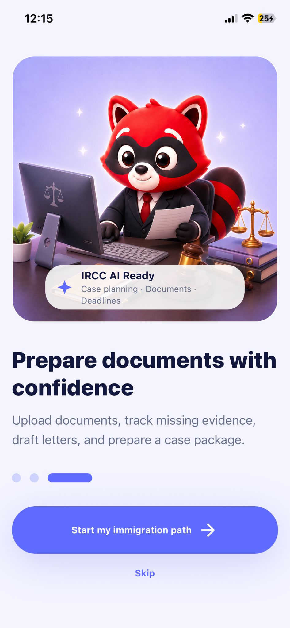App Lawyer onboarding screen 3