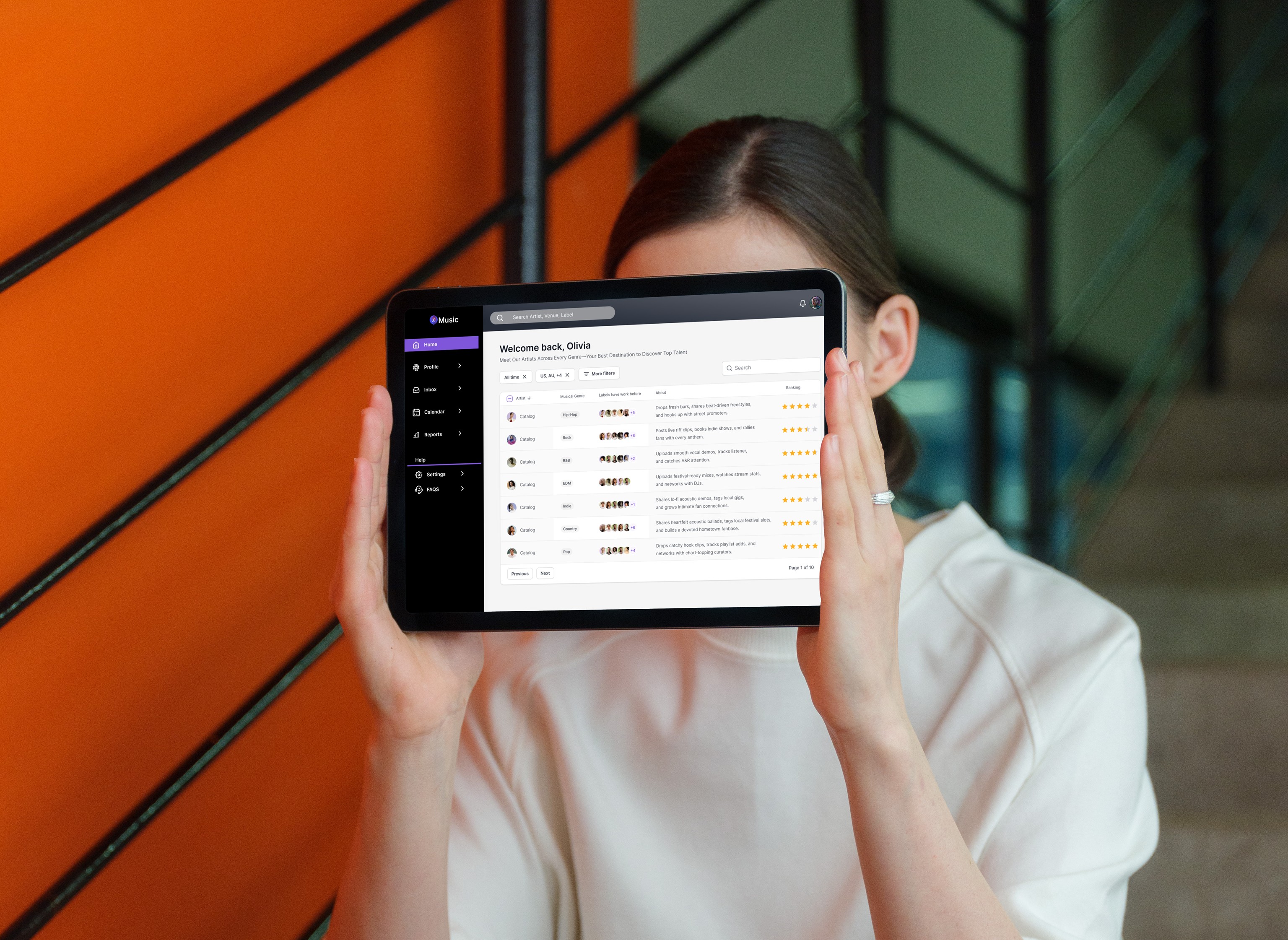 Dashboard & Landing Page Design