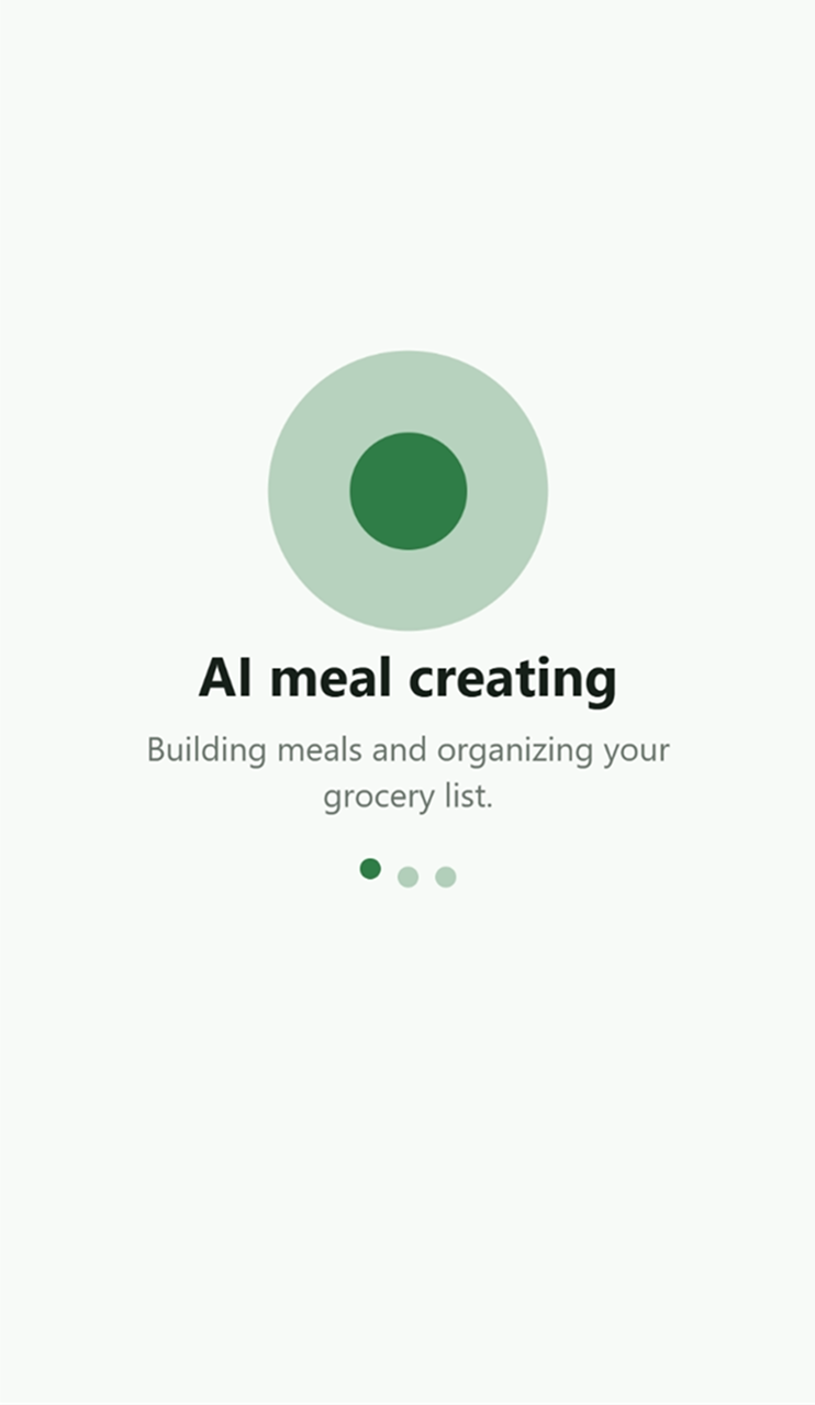 Saved grocery toast state